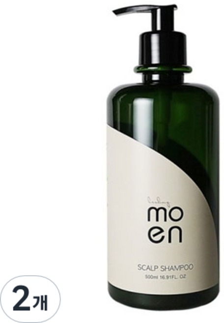 힐링모엔 스칼프 샴푸, 2개, 500ml