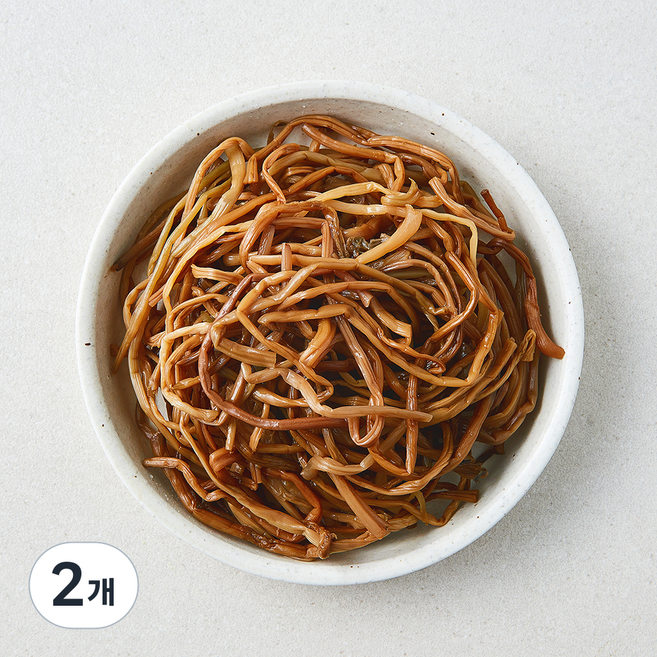 천년의반찬 선별 데침 고구마순, 1kg, 2개