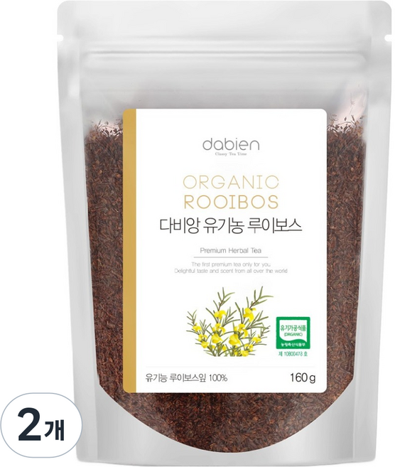 다비앙 유기농 루이보스 리필, 160g, 2개, 1개입