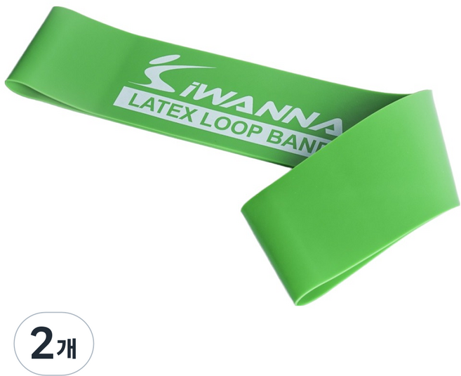 아이워너 라텍스 루프 밴드, 그린, 2개