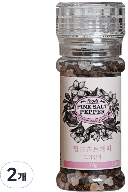 foodi 핑크솔트페퍼, 100g, 2개