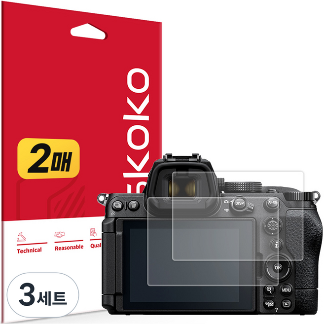 Skoko Nikon Z5 II 疏油液晶保護膜 2片組, 3套, 單一商品