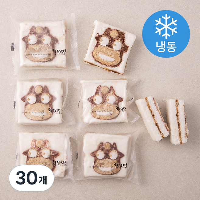 착한떡 달콤한 소모양 설기 (냉동), 90g, 6개입, 5개