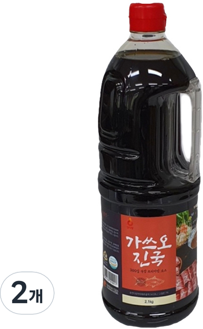 대왕 쯔유 가쓰오진국, 2.1kg, 2개