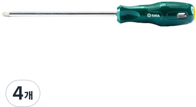 SATA 十字形螺絲起子 1 x 75 mm 62307, 4個