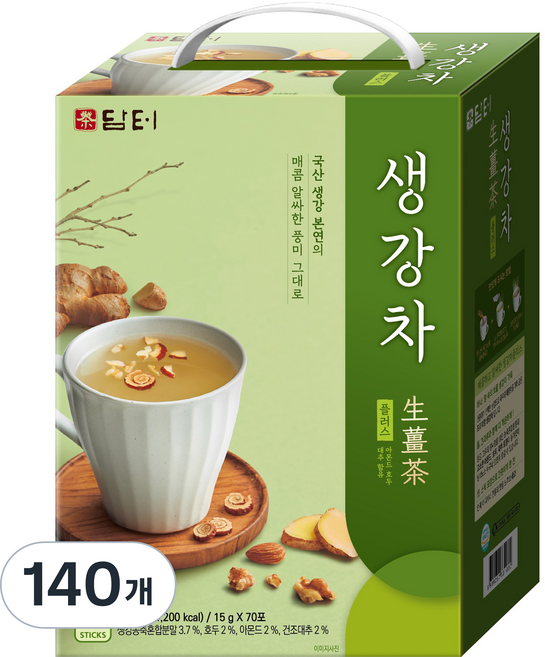 담터 생강차 플러스, 15g, 70개입, 2개