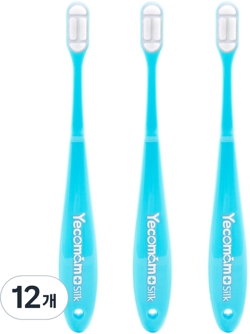 예꼬맘 실크 칫솔 어린이용 2단계, 블루, 1개입, 12개