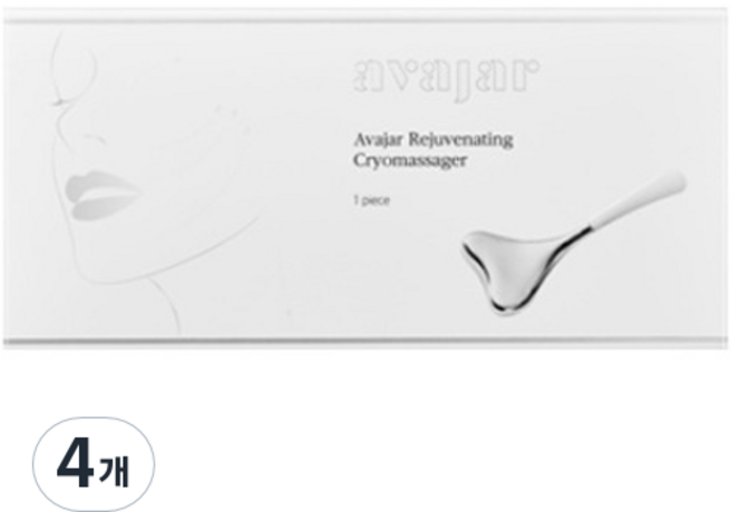 에이바자르 리쥬브네이팅 크라이오 쿨링 마사저, 화이트, 4개