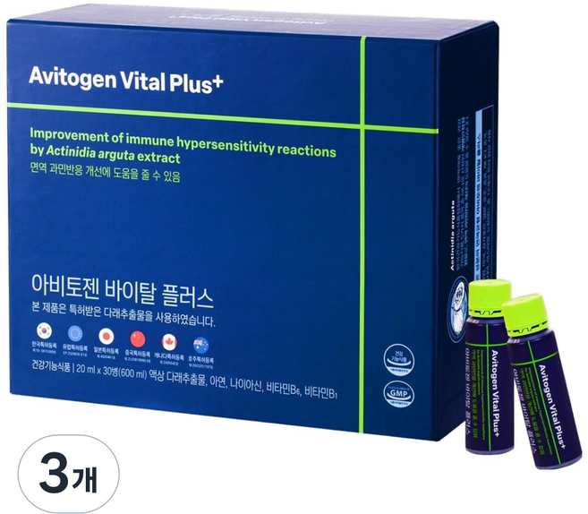 아비토젠 온누리 바이탈 플러스 다래추출물 면역균형 영양제 30p, 600ml, 3개