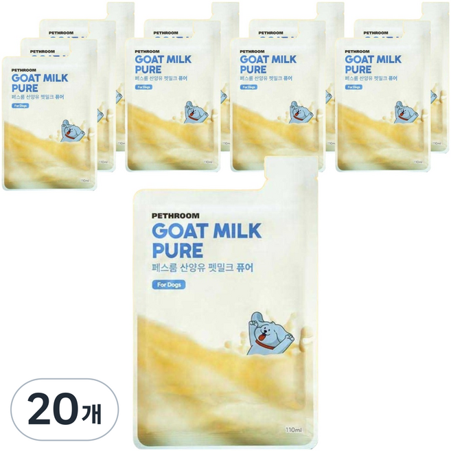 페스룸 강아지 산양유 펫밀크 10p, 110ml, 20개