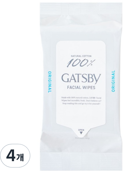 갸스비 훼이셜 페이퍼 쿨 타입, 42매입, 4개