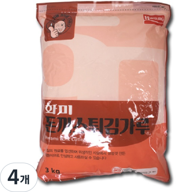 화미 돈까스 튀김가루 베타믹스, 3kg, 4개