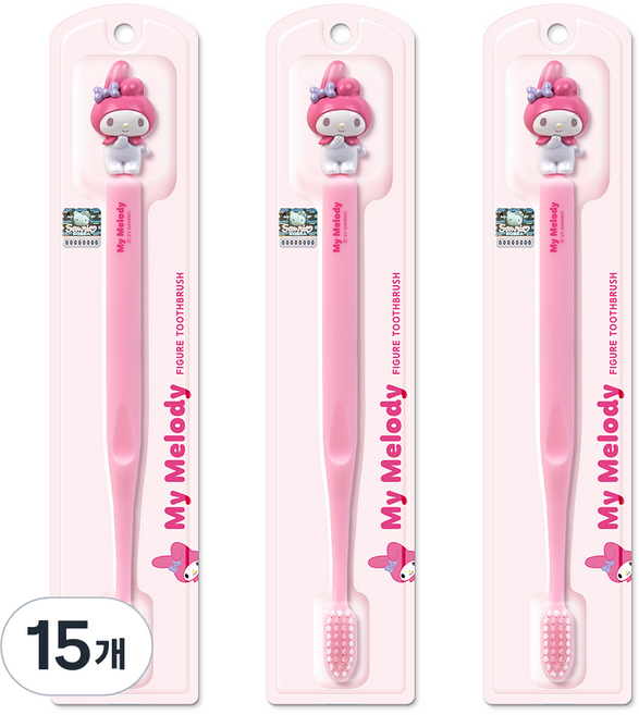 아텍스 마이멜로디 피규어 유아 칫솔, 혼합색상, 1개입, 15개