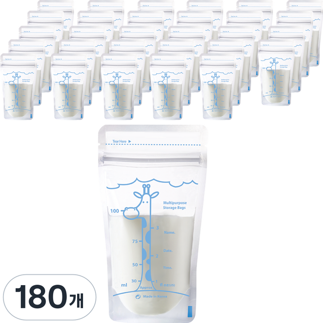 유니맘 국내 제조 초유 저장팩 100ml, 1개입, 180개