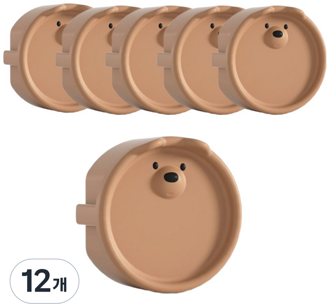 Gajuga Shop 矽膠插座蓋, 棕色, 12個
