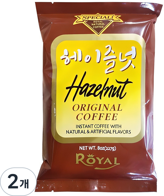 로얄 헤이즐넛향 인스턴트 커피, 227g, 1개입, 2개