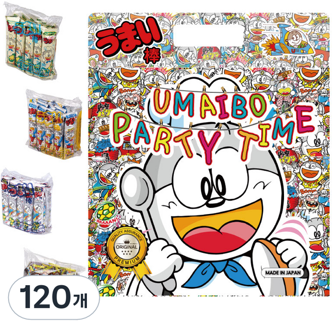 우마이봉 버라이어티 막대과자, 6g, 120개