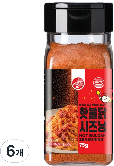 아이엠소스 핫불닭 시즈닝, 6개, 75g