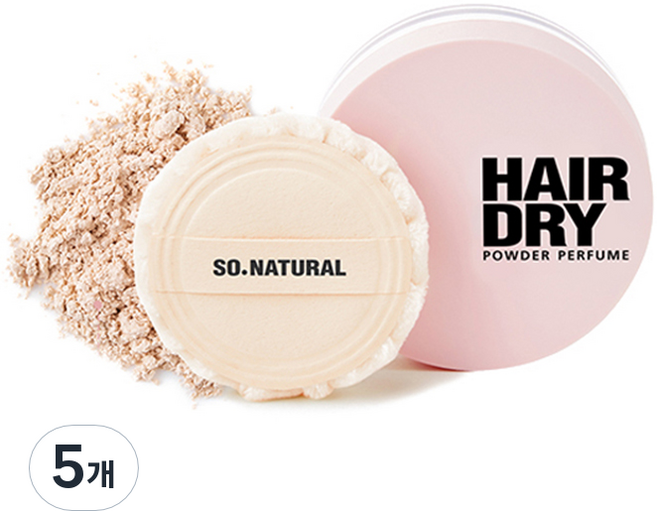 쏘내추럴 헤어 드라이 파우더 퍼퓸, 4g, 5개