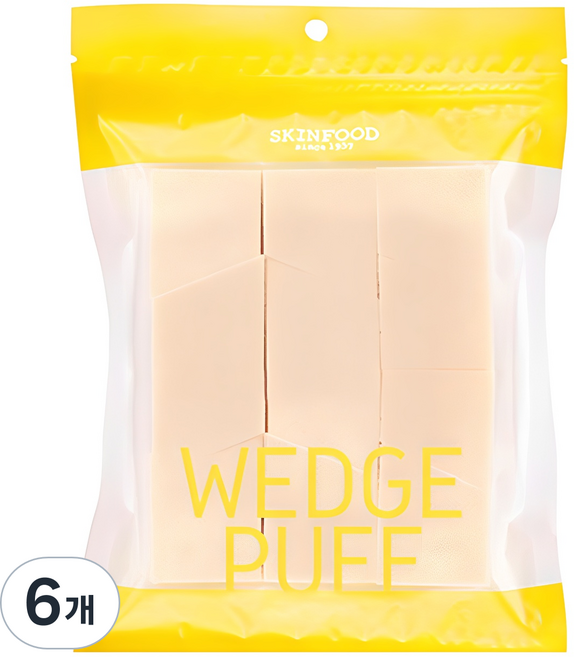 스킨푸드 웨지 퍼프 대용량, 6개