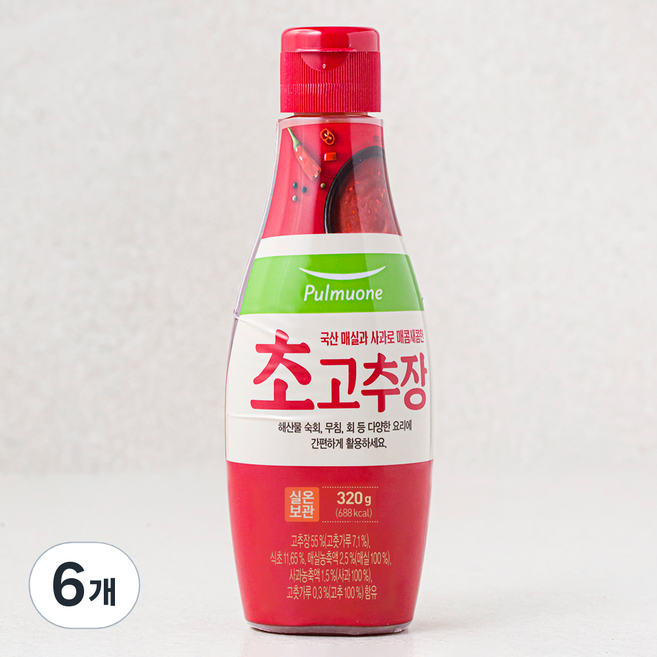 풀무원 초고추장, 320g, 6개