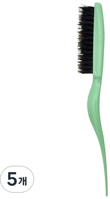 티나뷰티 유스풀 티징 브러쉬 잔머리 정리 퓨어돈모, 5개, 민트 그린
