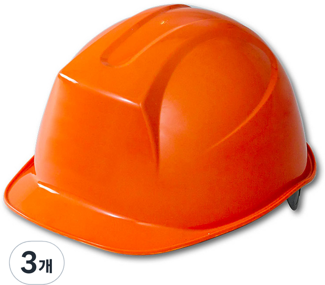 동명 건설 현장 공사장 머리 보호 안전모 신투구형, 오렌지, 3개