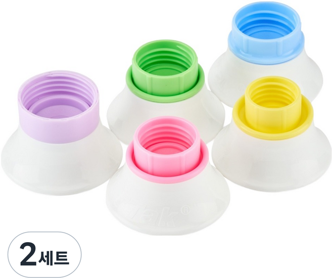 후딱 하프 샴푸 절약 거꾸로캡 5종 세트, 혼합색상, 2세트