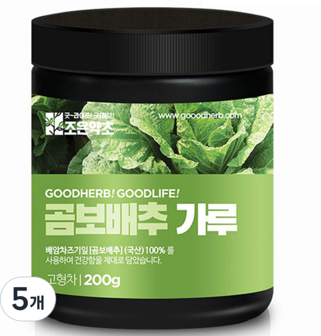 조은약초 곰보배추 가루, 5개, 200g