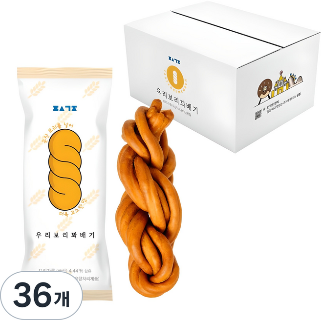 편식공장 우리보리꽈배기, 35g, 36개