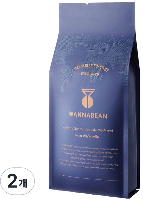 WANNABEAN 低咖啡因巴西咖啡豆 NY2, 摩卡壺, 500g, 1包