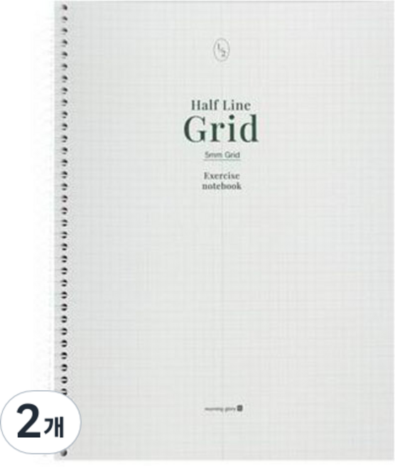 모닝글로리 3500 반반 그리드 연습장 좌철, 랜덤발송, 2개