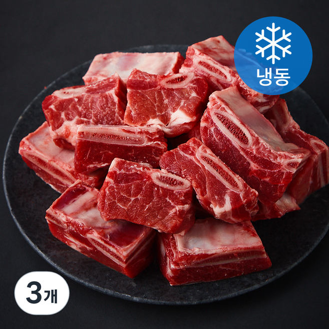 굿미트찹 호주산 우척갈비 찜용 (냉동), 3개, 1kg