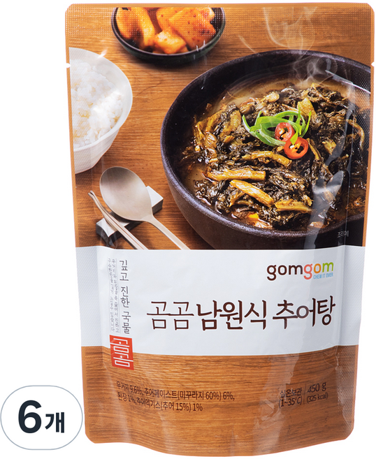 곰곰 남원식 추어탕, 450g, 6개