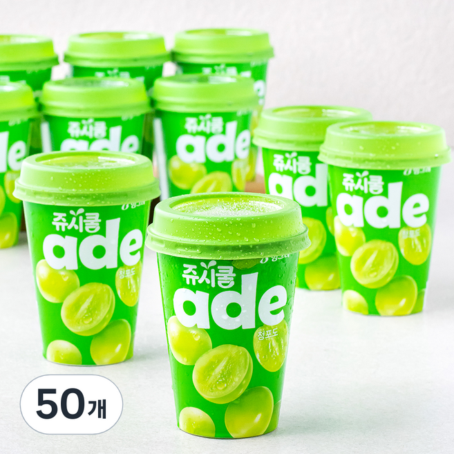 쥬시쿨 청포도 에이드, 250ml, 50개
