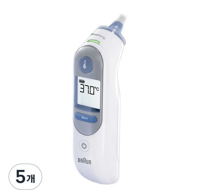 BRAUN 귀적외선 체온계 IRT6510, 5개 - 쿠팡