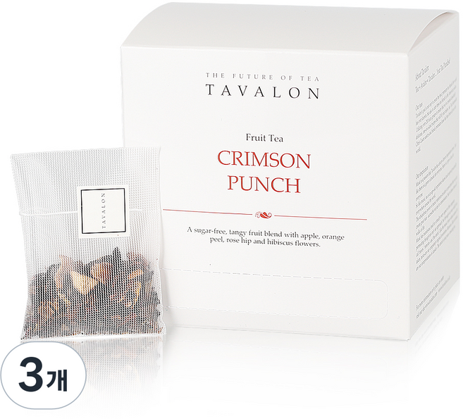 타바론 크림슨 펀치 티백, 4g, 15개입, 3개