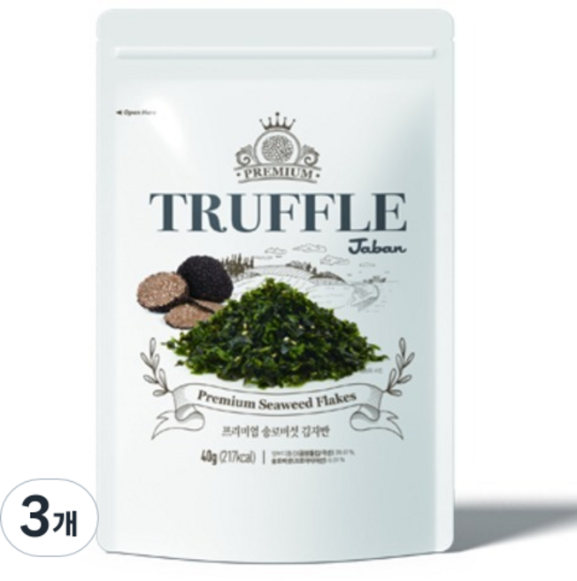 프리미엄 트러플 김자반, 40g, 3개