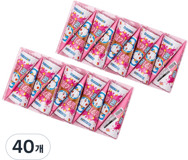 도라에몽 딸기콘 과자, 15g, 40개
