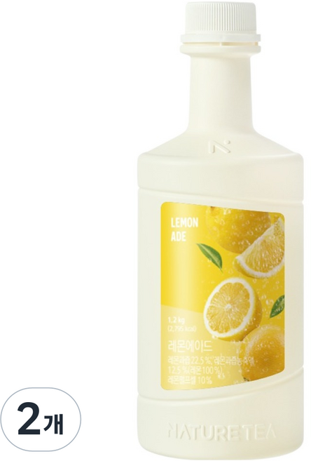 네이쳐티 레몬에이드 베이스, 1.2kg, 2개