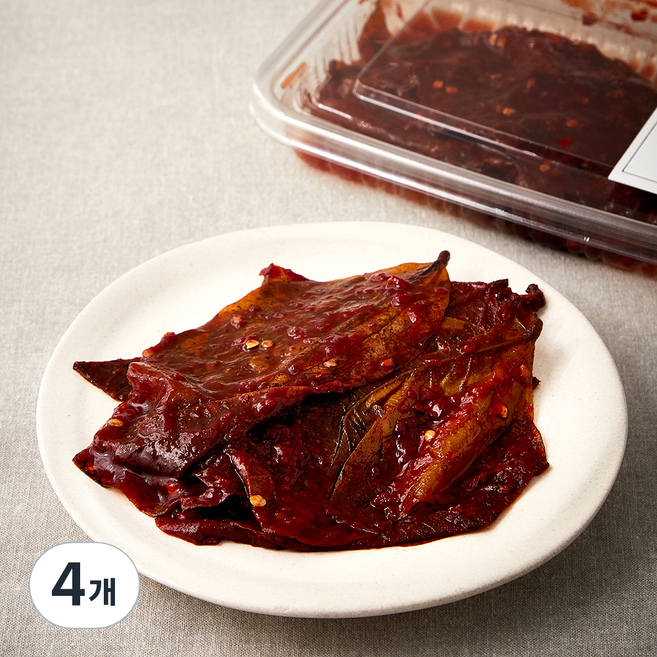 식탁위의사계 양념콩잎, 120g, 4개