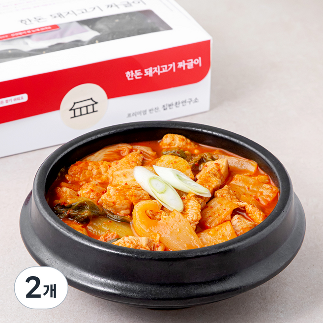 집반찬연구소 한돈 돼지고기 짜글이 밀키트, 670g, 2개