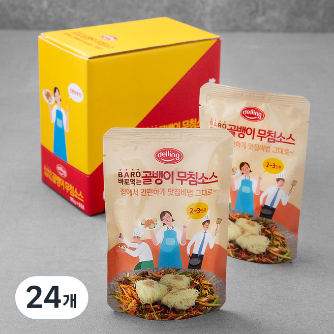 델링 바로먹는 골뱅이 무침소스, 160g, 24개
