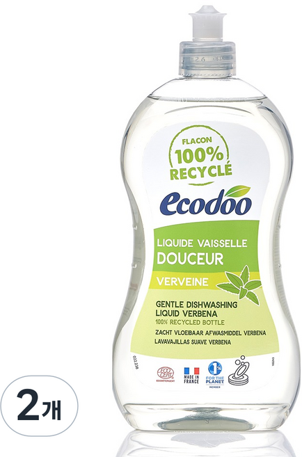에코두 주방세제 버베나, 500ml, 2개