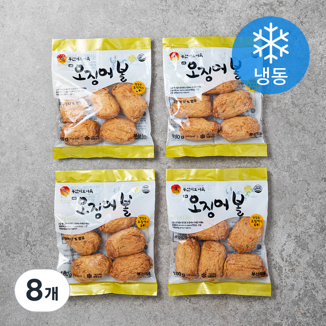부산미도어묵 오징어볼 (냉동), 180g, 8개
