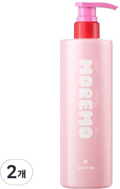 모레모 헤어 트리트먼트 미라클 투엑스 시그니처 에디션, 480ml, 2개