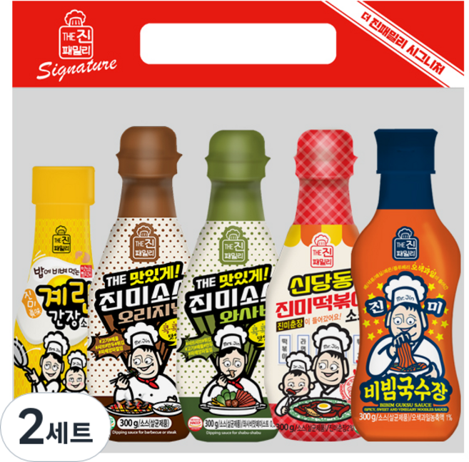 진미 진패밀리 시그니처 소스 1호 세트, 1.44kg, 2세트