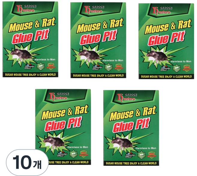 티핑하우스 초강력 쥐 끈끈이, 10개, 1개입