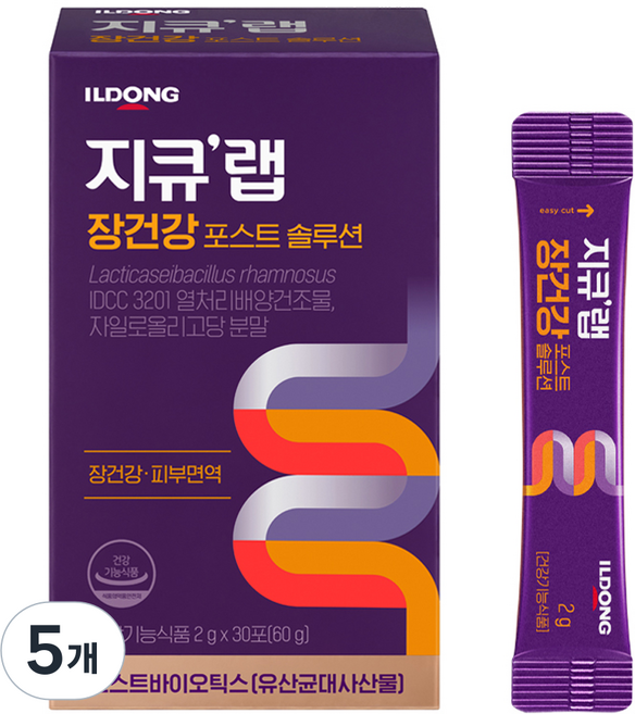 지큐랩 장건강 포스트 솔루션 30p, 60g, 5개