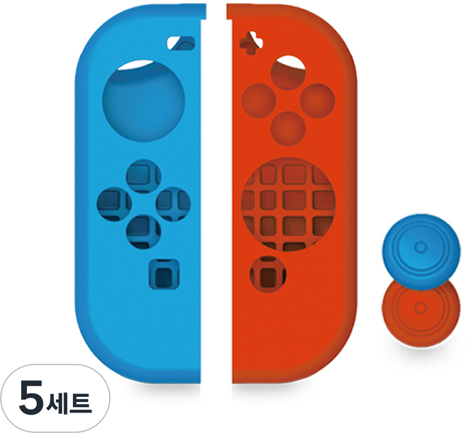 JOYTRON 任天堂 Switch Joy-Con 矽膠握把組, JTSW-109, 5套